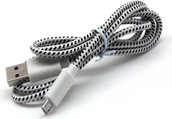 Kabllo SBOX USB- microUSB, 1m,e bardhë - 2
