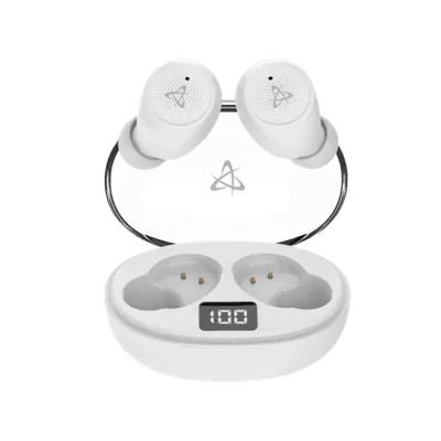 Kufje bluetooth me mikrofon SBOX EB-TWS115W, të bardha - 1