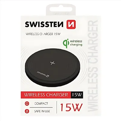 Karikues për celular Swissten, USB-C, Wi-Fi, e zezë - 1