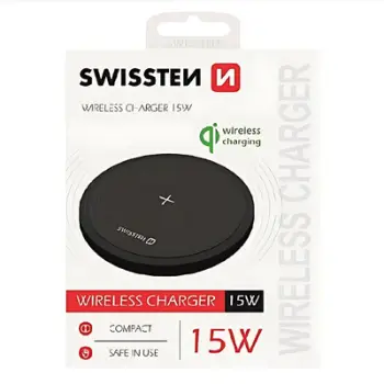Karikues për celular Swissten, USB-C, Wi-Fi, e zezë