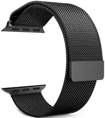 Rrip 4wrist për orë Apple 42, 44, 45, 49 mm, i zi