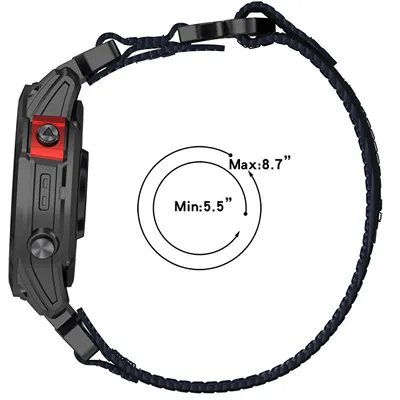 Rrip 4wrist, për orën Garmin 26 mm, i kaltër - 3