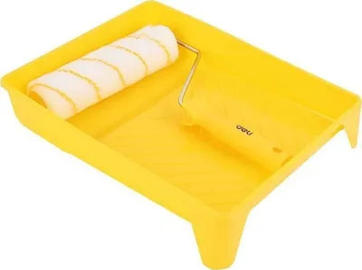 Set për lyerje Deli Tools EDL509703, 3-në-1, e verdhë - 1