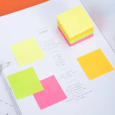 Deli Postit 51X51 400Fl Neon Mix A03303 1/4 - 6