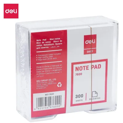 Deli Postit I Bardhe 91X87 300Fl 1/24 7600 - 1