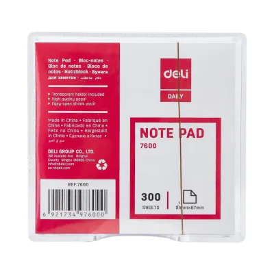 Deli Postit I Bardhe 91X87 300Fl 1/24 7600 - 2