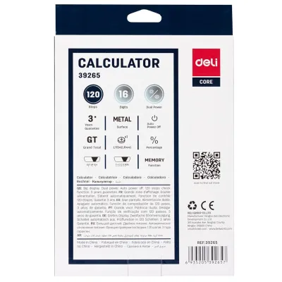 Deli Kalkulator 39265 16 Digits 1/20 - 3