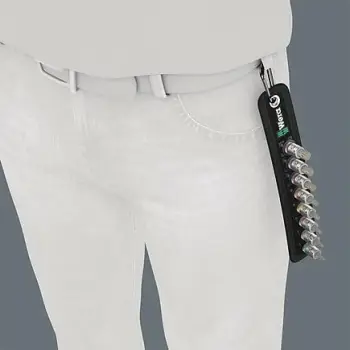 Set çelësa Wera Belt A 2, 1/4", 8 copë, metrik, me kasë, me karabinë