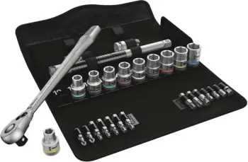 Set çelësa Wera 8100 SC 8, 1/2", me ratchet, ngjyrë e zezë/krom