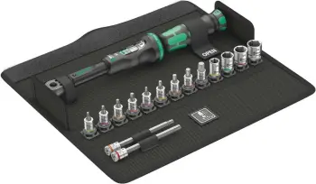 Set çelës momenti Wera 05004180001, mekanik, 1/4", 2.5-25 Nm, zi/gjelbër