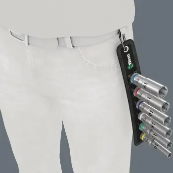 Set socket Wera 05004565001, 1/2", 6 copë, metrik, me kasë tekstili