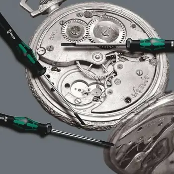 Set kaçavidash precize Wera Kompakt Micro 11 Electronics 1, 10 bita, dorëzë magnetike, zi/gjelbër