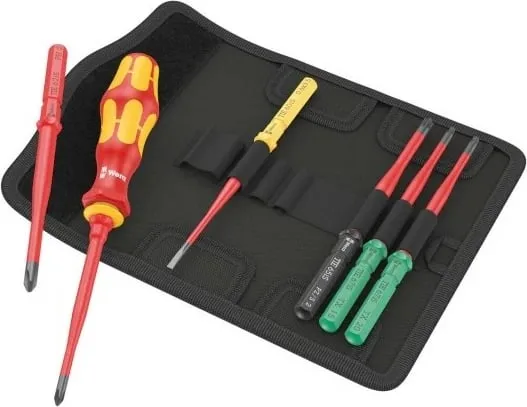 Set veglash Wera 05006603001, 7 copë, kuti tekstile, e zezë - 2