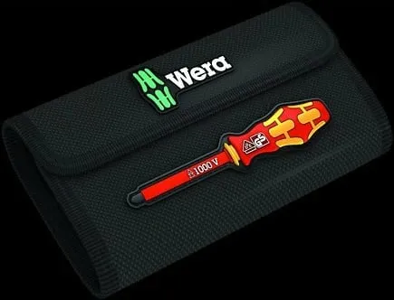 Set veglash Wera 05006603001, 7 copë, kuti tekstile, e zezë - 5