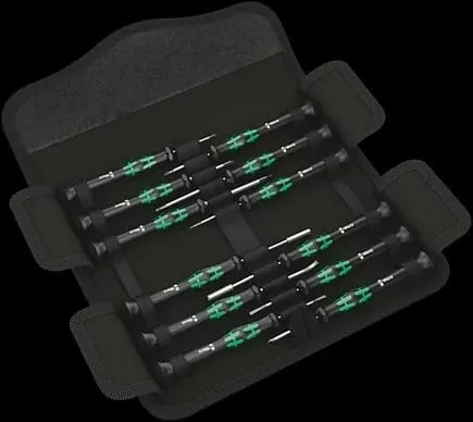 Set kaçavidash precize Wera Micro 12 Electronics 1, kasë e zezë - 2