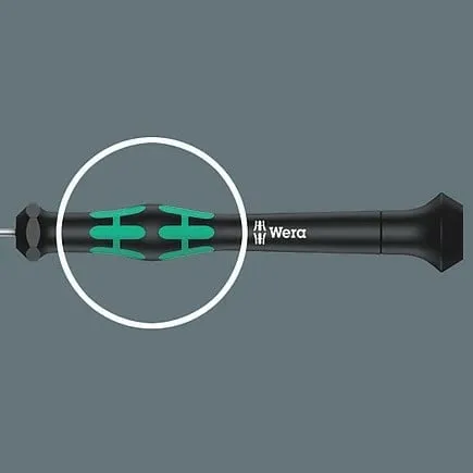 Set kaçavidash precize Wera Micro 12 Electronics 1, kasë e zezë - 5