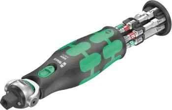 Set ratchet Wera 05004282001, 13 copa, magnetik, me bit, zi/gjelbër