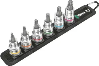 Set çelësa Wera Belt C 3, 1/2", 6 copa, metric, me kasë ruajtëse