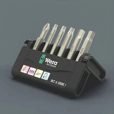 Set bitash Wera 6 copë, Phillips/Torx Plus, me kuti bartëse, zi/metalik - 2