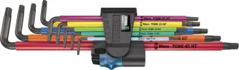 Set çelësa TORX Wera 967/9 TX XL, 9 copë, me mbështjellës plastik, madhësi 8-10 mm