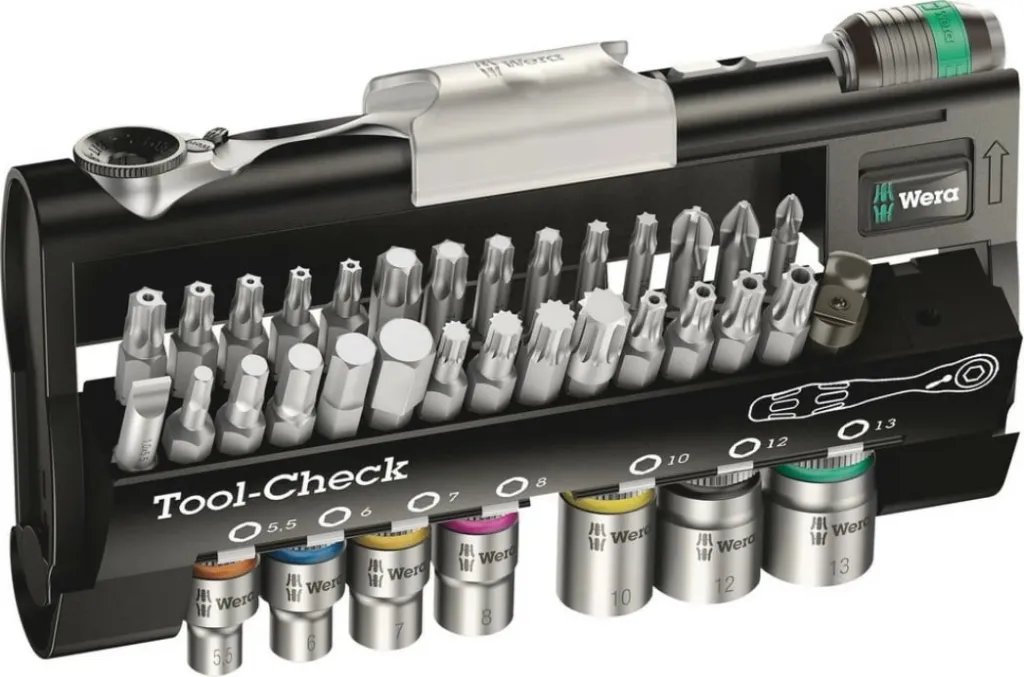 Set çelësa Wera 1/4", 38 copa, me ratchet, me kuti - 1