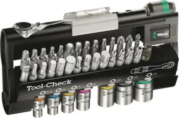 Set çelësa Wera 1/4", 38 copa, me ratchet, me kuti