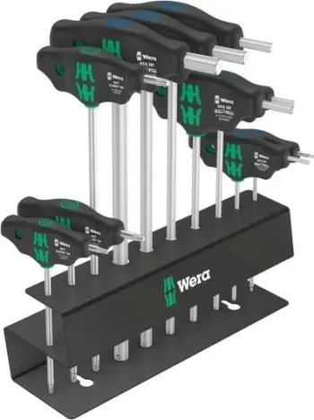 Set çelësa Wera Bicycle T-Handle, 10 copa, Hex dhe Torx, jeshile
