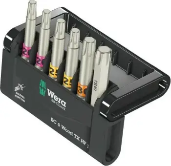 Set bitash Wera 05056470001, 6 copë, Torx Plus, me kuti bartëse, e zezë/metalike