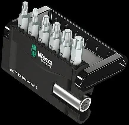 Set bitash Torx Plus Wera 6 copë, 25mm, me mbajtës universal - 1