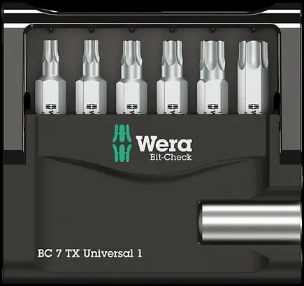 Set bitash Torx Plus Wera 6 copë, 25mm, me mbajtës universal - 2
