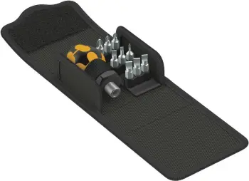Set kaçavidash Wera 05057472001, 10 copa, me mbajtës magnetik, me kasë tekstili