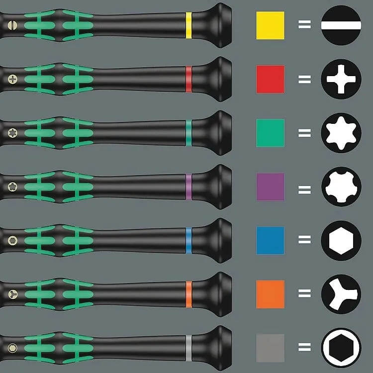 Set kaçavidash precize Wera Kraftform Micro 12 Sb, 12 copë - 7