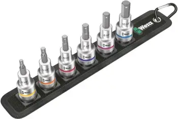Set çelësa Wera Belt C 2, 1/2", 6 copa, metric, 285 mm