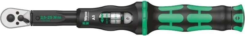 Çelës dinamometrik Wera Click Torque A5, 2.5 25 Nm, dorezë plastike - 1