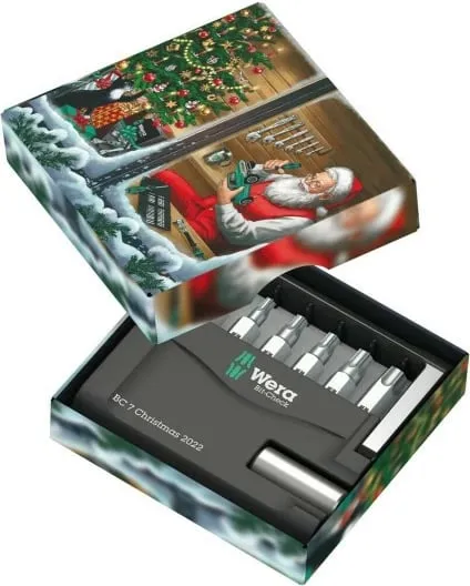 Set bitash Wera Bit-Check 7 TX Universal, 7 copë, kuti festive - 1