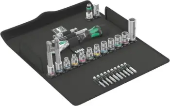 Set veglash biçiklete Wera Bicycle Set 7, 3/8", 27 pjesë, i zi jeshil