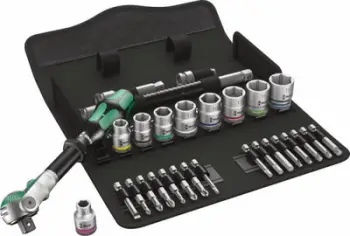 Set veglash Wera 8100 SB 6 Zyklop Speed, 29 pjesë, çantë tekstili