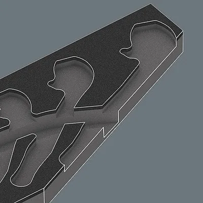 Set çelësa të rregullueshëm Wera 6004 Joker FOAM INSERT, 5 pjesë, deri 24 mm - 2