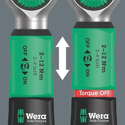 Çelës momenti Wera Safe Torque A1, 2 12 Nm, 10 copë - 4