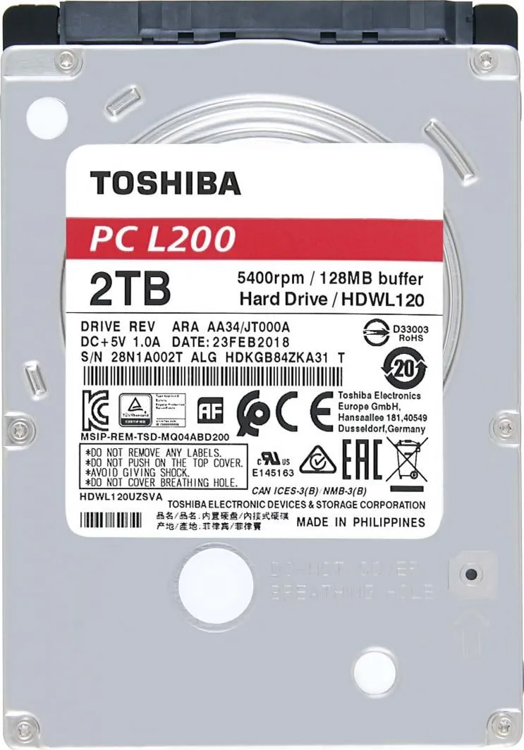 Disk HDD Toshiba L200, 2TB, 2.5" SATA III - 3