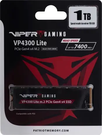 Disk SSD Patriot Memory VP4300 Lite, 1TB, M.2 PCIe 4.0, 7400MB/s, i zi