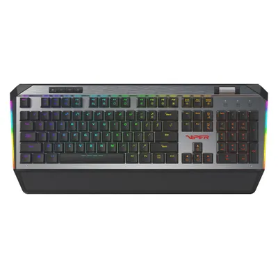 Tastierë mekanike Gaming Patriot Memory V765, USB, RGB, e zezë / e hirtë - 3