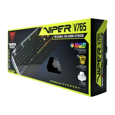Tastierë mekanike Gaming Patriot Memory V765, USB, RGB, e zezë / e hirtë - 24
