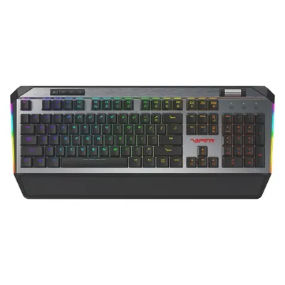 Tastierë mekanike Gaming Patriot Memory V765, USB, RGB, e zezë / e hirtë - 7