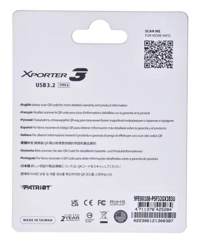 USB PARTIOT FLASHDRIVE Xporter 3 Type A, 32 GB, USB Type-A - 7