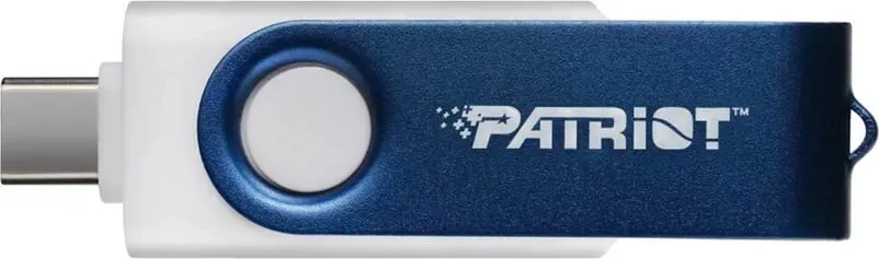 USB flash Patriot Memory Xporter X550, 64GB, Dual USB-A+C, Bardhë/Blu - 2