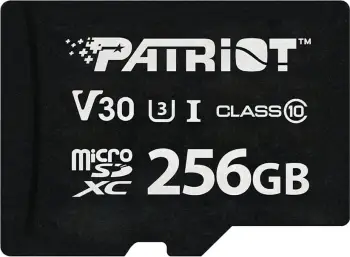 Kartë memorie Patriot Memory VX Series 256 GB microSDXC, Class 10, e zezë