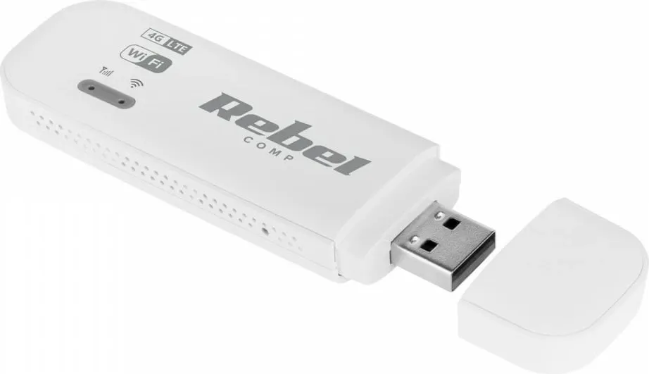 Modem WiFi Rebel RB-0700, 4G, portativ, i bardhë - 3