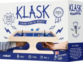Lojë tavoline Rebel KLASK Polish Edition, magnetike, për 2 lojtarë, shumëngjyrëshe