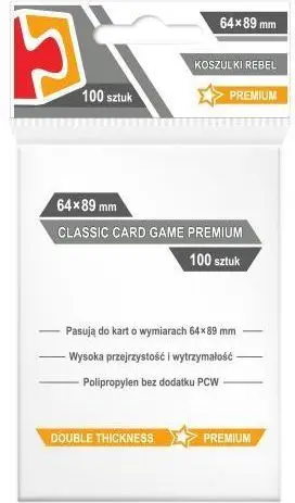 Mëngë për karta Rebel CCG Premium, 63.5 x 88 mm, 100 copë